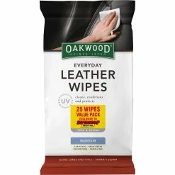Best Sale 👍 Oakwood Everyday Leather Wipes 25 Pack 🎁