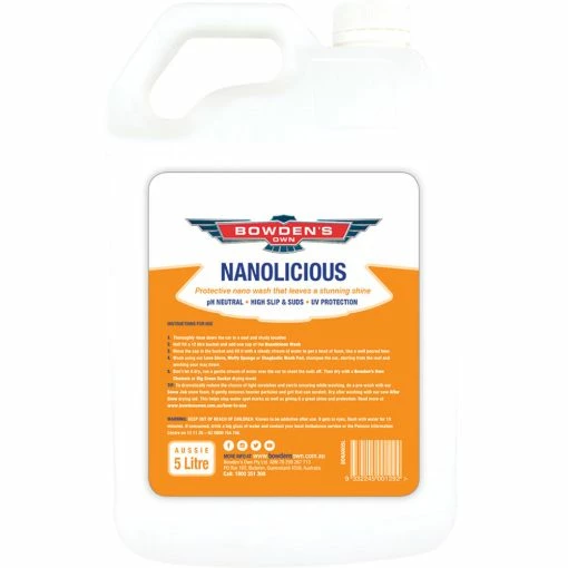 Top 10 ❤️ Bowden's Own Nanolicious Wash 5L Value Pack ✔️ -Cheap WASH & DRY CAR CARE Store SCA 595484 hi res
