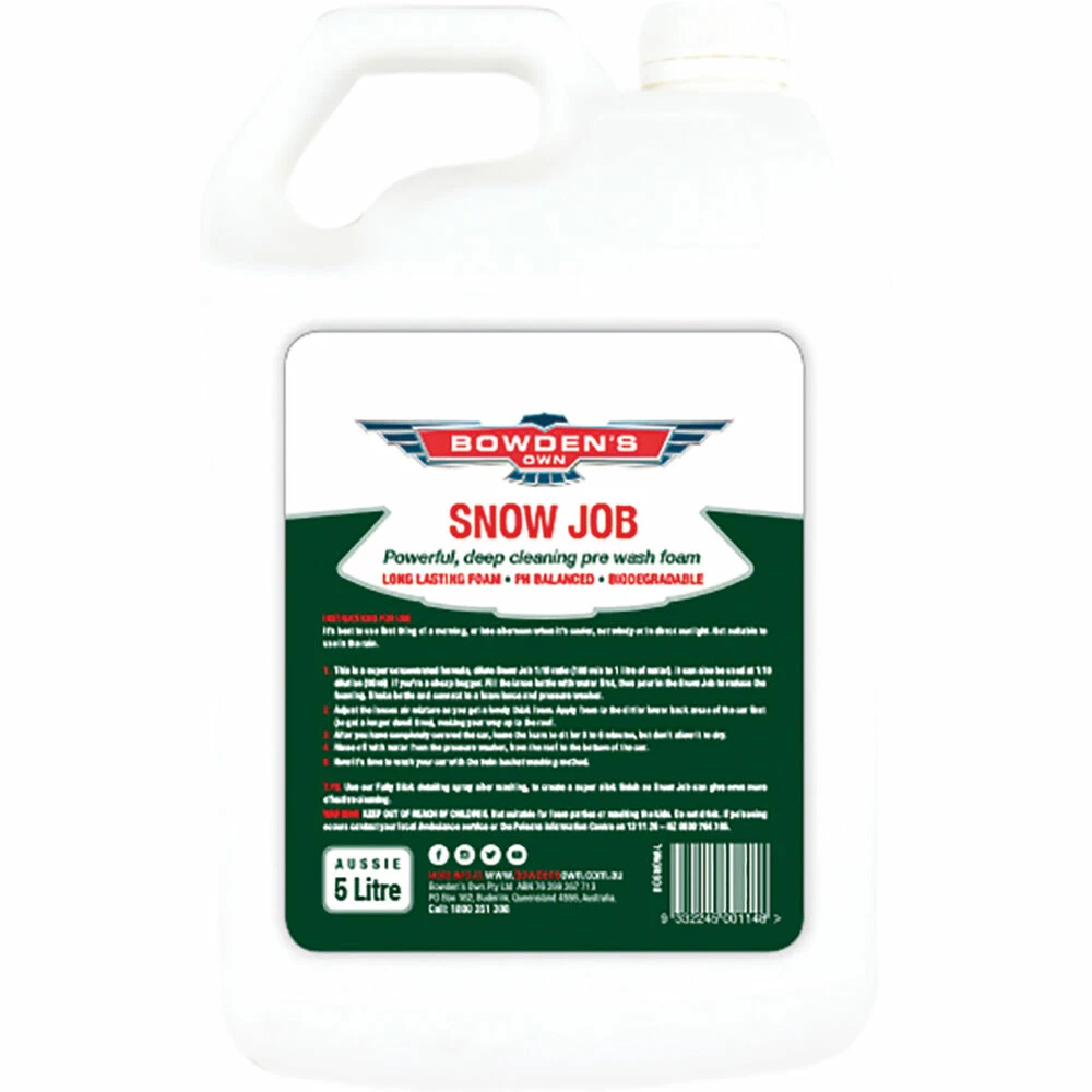 Hot Sale 😉 Bowden's Own Snow Job Wash 5L 🤩 1 Hot Sale 😉 Bowden's Own Snow Job Wash 5L 🤩