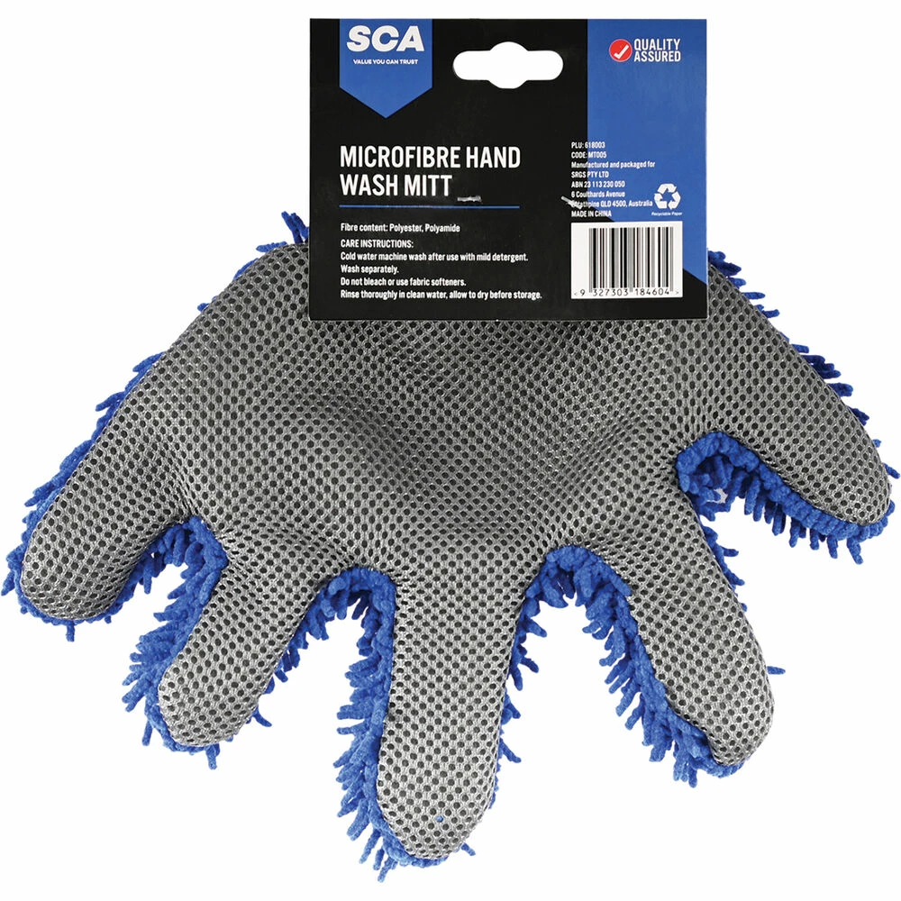 Best deal 🔔 SCA Microfibre Hand Shaped Wash Mitt 😀 4 Best deal 🔔 SCA Microfibre Hand Shaped Wash Mitt 😀 - Image 4